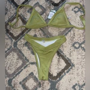 Green Cheeky Bikini Sz.S
